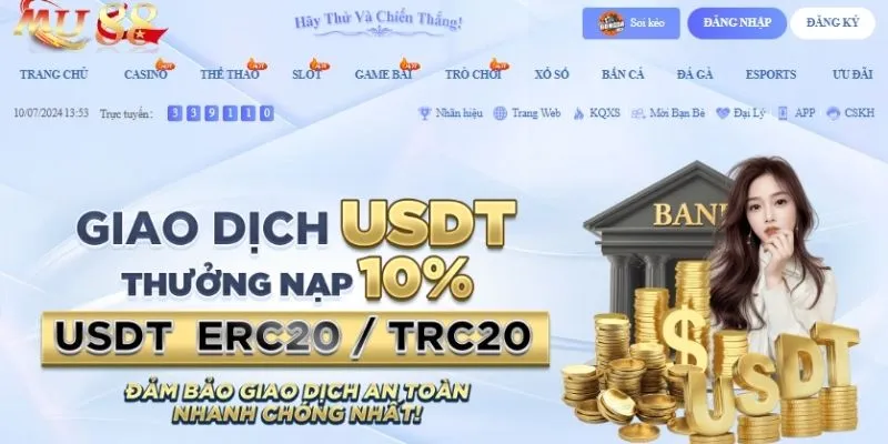 Lưu ý để nạp tiền nhanh chóng MU88